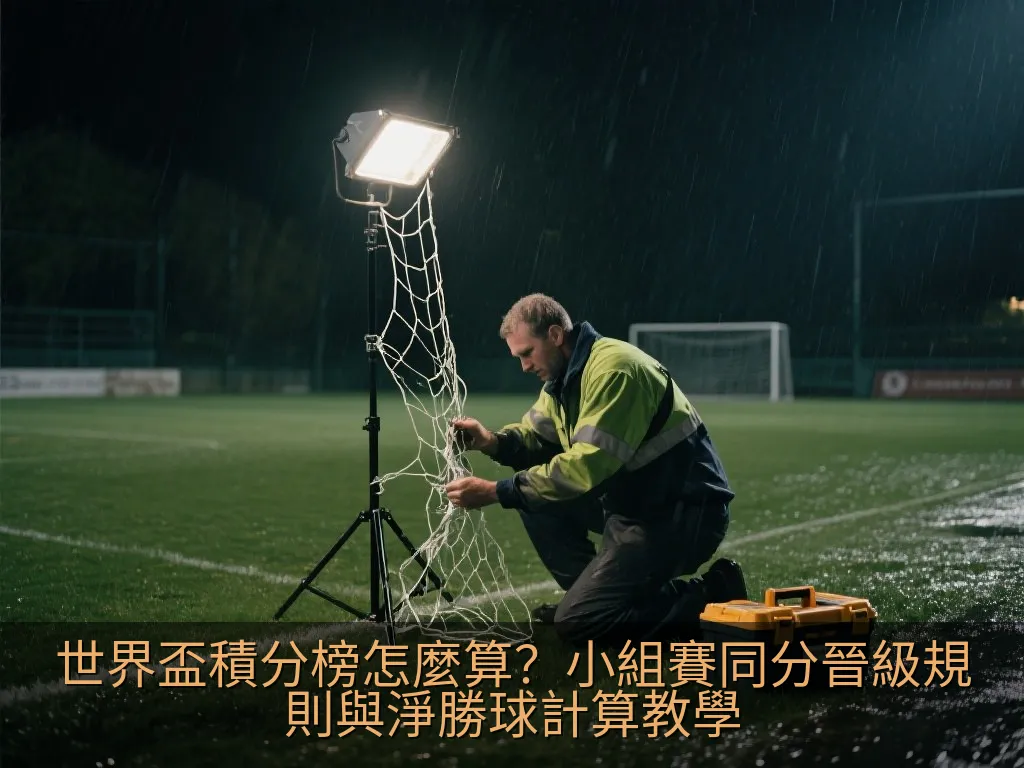 世界盃積分榜怎麼算？小組賽同分晉級規則與淨勝球計算教學